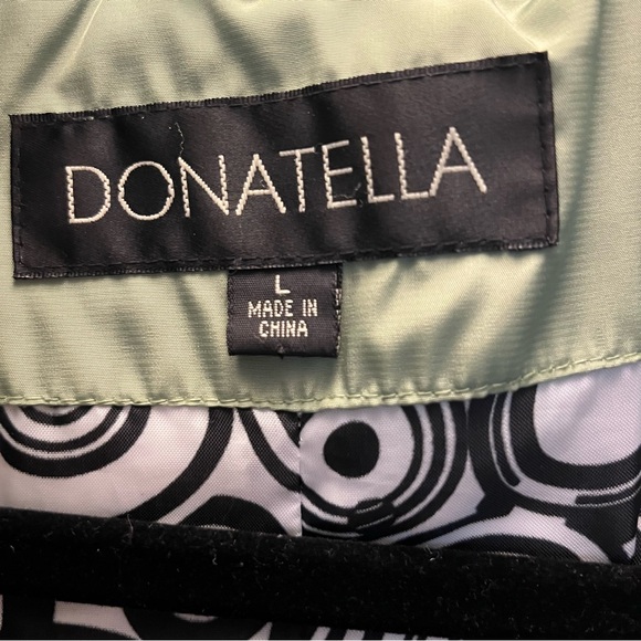 Linea Donatella Olive Green Quilted Puffer Coat - Picture 4 of 5